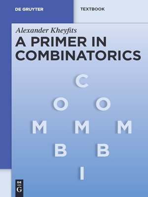 cover image of A Primer in Combinatorics